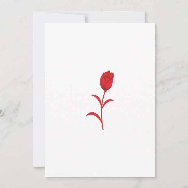 Invitation à plat (Devant)