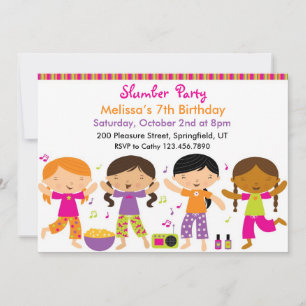 Invitation à plat pour la fête d'anniversaire de S