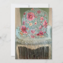 Invitation à plat, taille : 13 x 18 cm, Papier : M