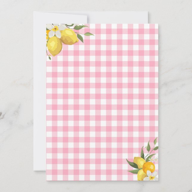 Invitation à plat, taille : 13 x 18 cm, Papier : S (Dos)