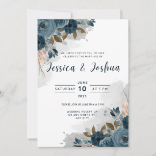 Invitation à plat, taille: 5" x 7", Papier: Mat, E