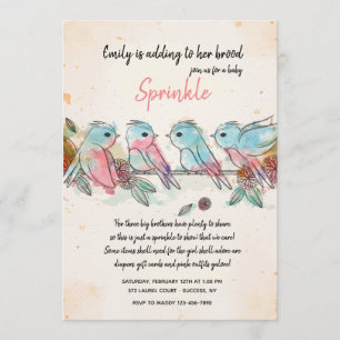 Invitation à quatre petits oiseaux