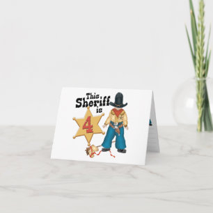 Invitation à remplir le 4e anniversaire du shérif