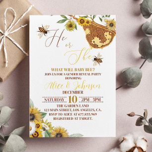 Invitation À Révéler Le Sexe D'Abeille