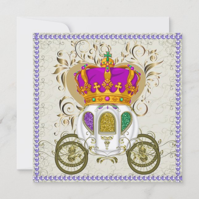Invitation A Royal Event - Mardi Gras - Carnaval - SRF (Devant)