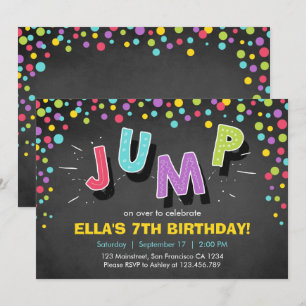 Invitation à sauter Bounce House Bounce Anniversai