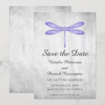 Invitation à sauver la date de mariage Papillon Dr