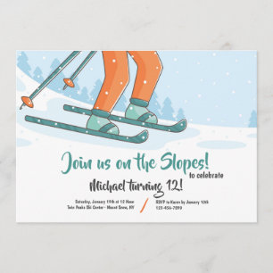 Invitation à skier sur les pistes
