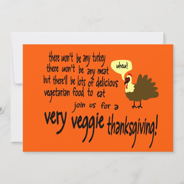 Invitation à Thanksgiving de Veggie Very Veggie (Devant)