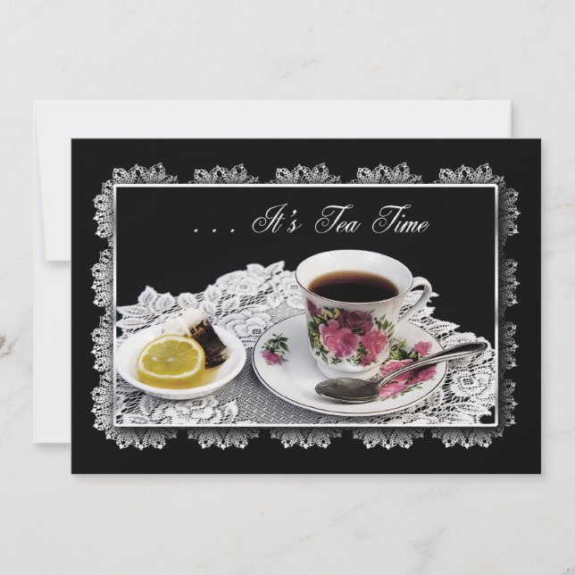 INVITATION À THÉ - TEA HEURE (Devant)