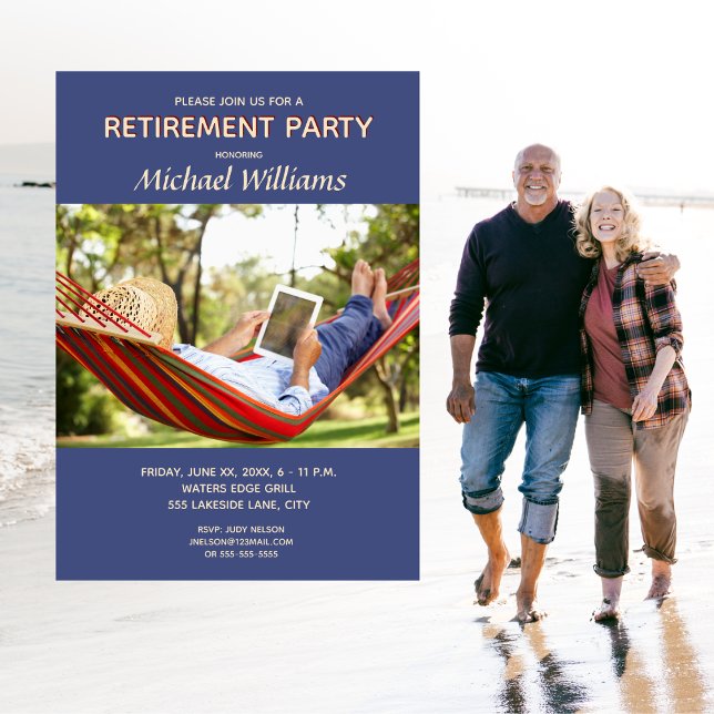 Invitation à thème de la partie de retraite (Créateur téléchargé)