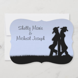 Invitation à thème Mariage occidental