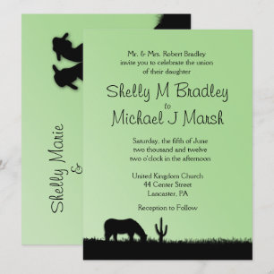 Invitation à thème Mariage occidental