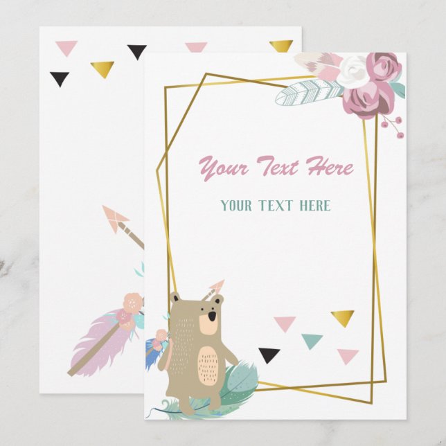 Invitation à tout événement (Devant / Derrière)