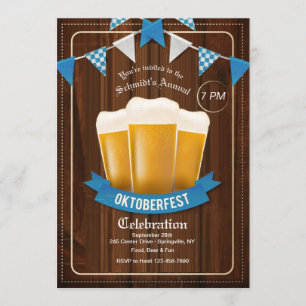 Invitation à trois bières de l'Oktoberfest