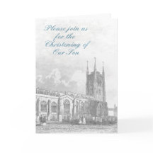 Invitation à un baptême-Pour un garçon.