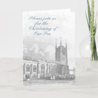 Invitation à un baptême-Pour un garçon.