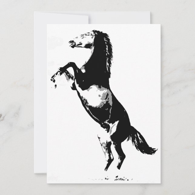 Invitation à un cheval cabré (Devant)