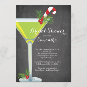 Invitation à un cocktail de vacances Bridal Shower