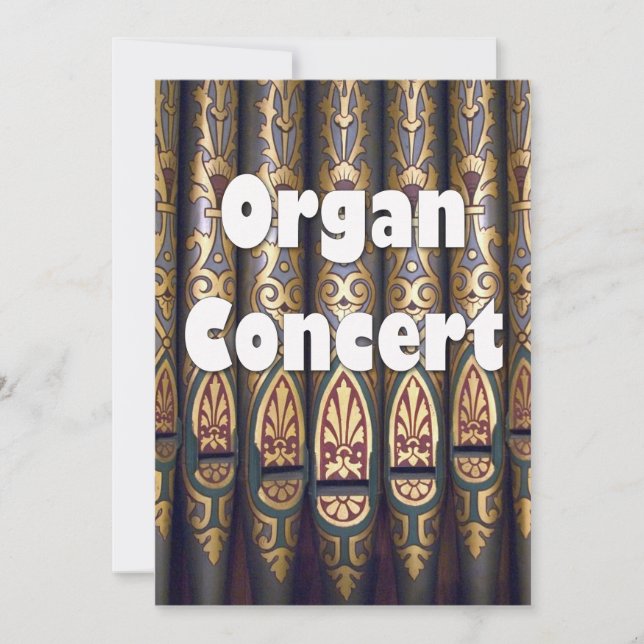 Invitation à un concert d'orgue - tuyaux (Devant)