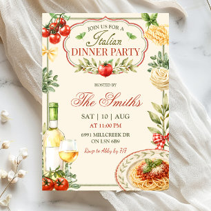 Invitation à un dîner italien