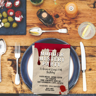 Invitation à un Dîner Meurtre Mystère – Qui est l'