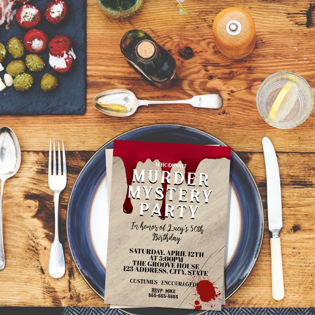 Invitation à un Dîner Meurtre Mystère – Qui est l' (Créateur téléchargé)