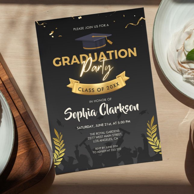 Invitation à un diplôme de classe (Créateur téléchargé)