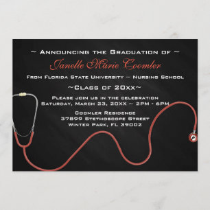 Invitation à un diplôme d'études Médicales de stét