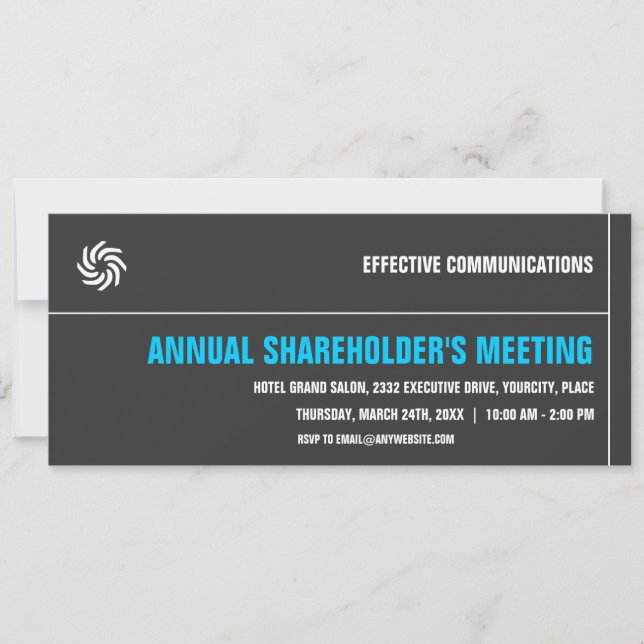 Invitation à un événement d'entreprise typographiq (Devant)
