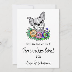 *~* Invitation à un événement mignon avec Frenchie