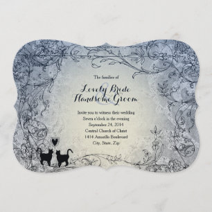 Invitation à un mariage Amoureux des chats et vint