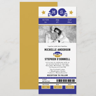 Invitation à un mariage de billets de football vio