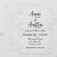 Invitation à un mariage de bouleau blanc