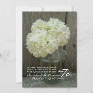 Invitation à un mariage d'Hydranges et de Barnwood