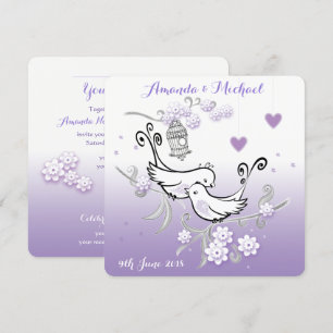 Invitation à un mariage personnalisé inséparable P