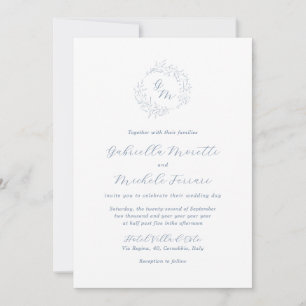 Invitation à un mariage photo avec RSVP
