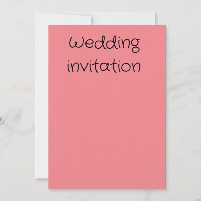 Invitation à un mariage saumon et pêche (Devant)