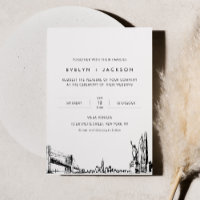 Invitation à un mariage Skyline à New York avec ph