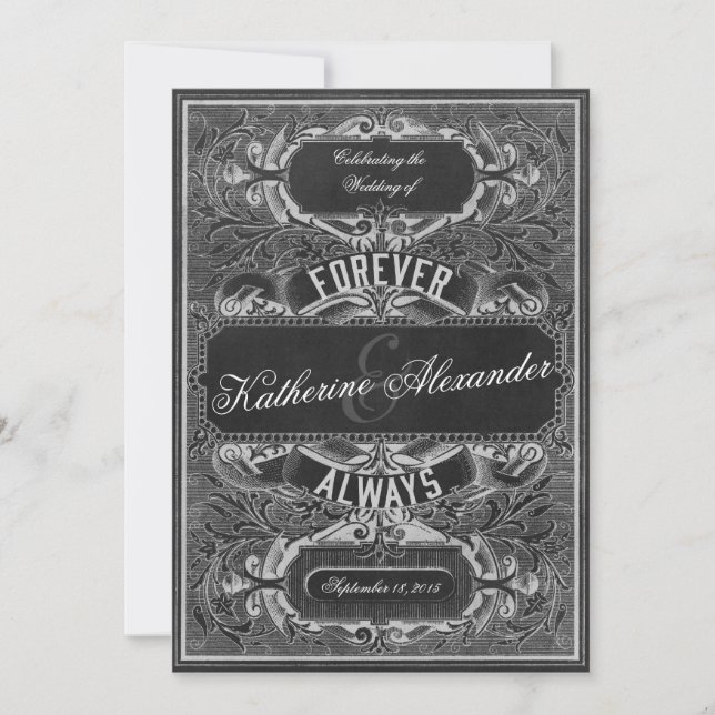 Invitation à un mariage sur le tableau de bord d'i (Devant)