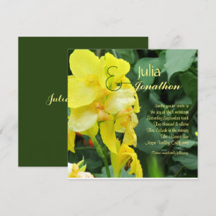 Invitation à un mariage sur mesure pour la Lily ca
