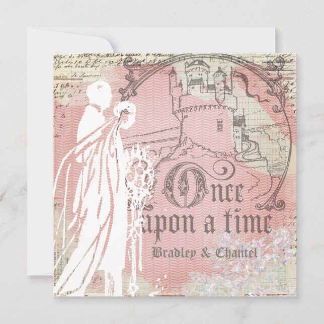 Invitation à un mariage unique avec des harengs ro (Devant)