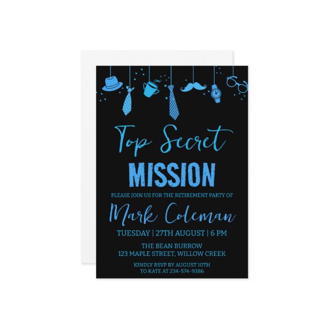 invitation à un parti de retraite surprise (Devant/Arrière en situation)