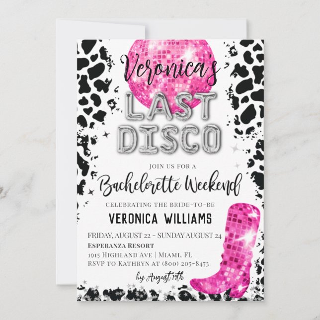 Invitation à un week-end d'enterrement de vie de j (Devant)