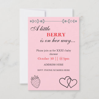 Invitation à une Baby Shower