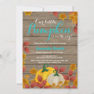 Invitation à une baby shower aquatique avec citrou