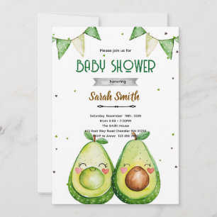 Invitation à une baby shower Avocat