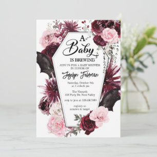 Invitation à une baby shower, Baby shower Hallowee