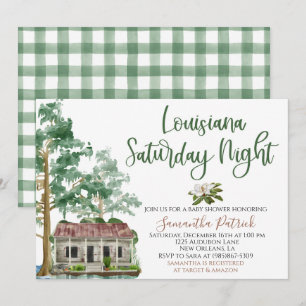 Invitation à une Baby Shower Bayou de Louisiane