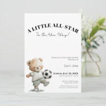 Invitation à une Baby Shower Foot | Une Petite Sta